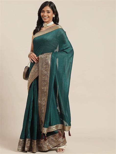 Buy Plain Silk Sarees for Women Online in India | Libas
