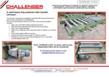 Used Heavy Duty Powered Roller Conveyor for sale. Hyd-Mech equipment ...