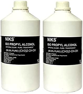 NIKS IPA ISO -Propyl Alcohol 99.9% (CH3)2-CH-OH CAS: 67-63-0, 1 L ...