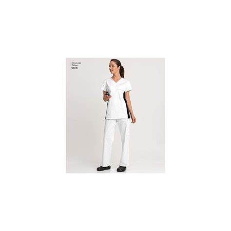 Buy New Look Sewing Pattern 6876 Miss/Men Scrubs, Size A (All Sizes ...