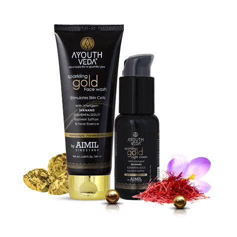 Golden Glow Night Care Combo | Gold face wash 100ml , Night Cream 30g ...