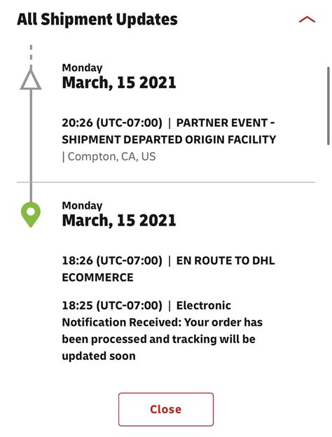 DHL Express Tracking Number 的图像结果