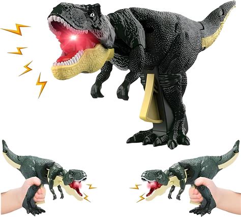 RKZ® Dinosaur Toy with Biting Roaring Function, Simulation Sound Effect ...