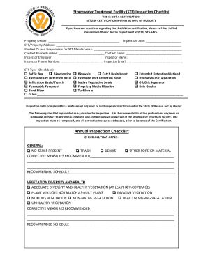 Fillable Online Fillable Online Stormwater Treatment Facility (STF ...