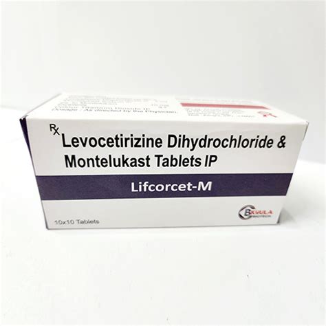 Lifcorcet M - Levocetirizine Dihydrochloride & Montelukast Tablets IP ...