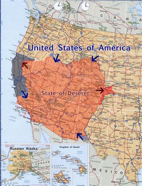 State of Deseret (Utah Wars) [My first map] : r/AltHistMedia