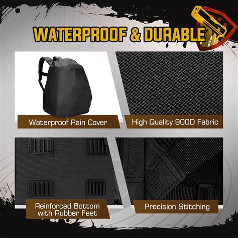 TIDEWE Tactical Range Backpack with Removable Divider, Handgun Backpack ...