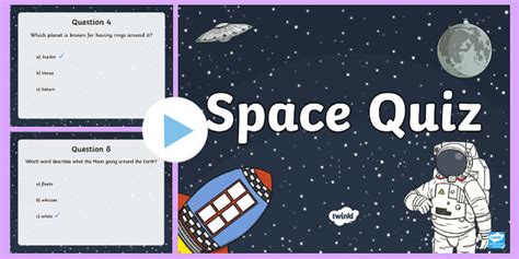 Space Quiz PowerPoint | Space Teaching Resource - Twinkl
