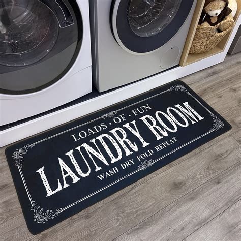 Laundry Room Rug Runner Non Slip Laundry Mats Mudroom Runner Farmhouse ...