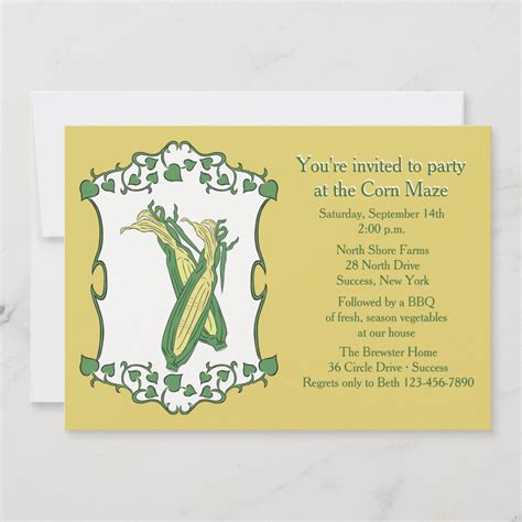 Image result for Corn Chowder Invitation