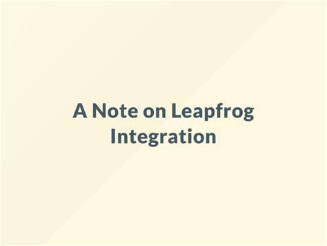 Image result for LeapFrog Integration