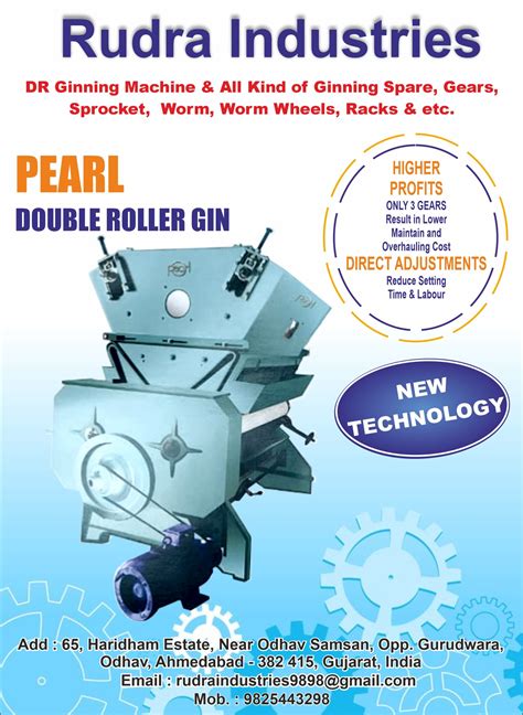 Rudra Industries » Manufacture of DR Ginning Machine in Ahmedabad, Gujarat, India Manufacture of ...