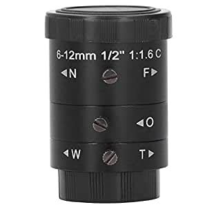 Camera Lens, Adjustable Length High Definition CCTV Lens, for C-Mount ...