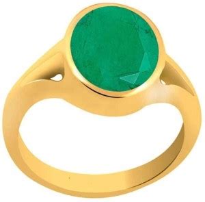 PARTH GEMS Natural EMERALD panna Gemstone Panchdhatu Ring ,Pukhraj ...