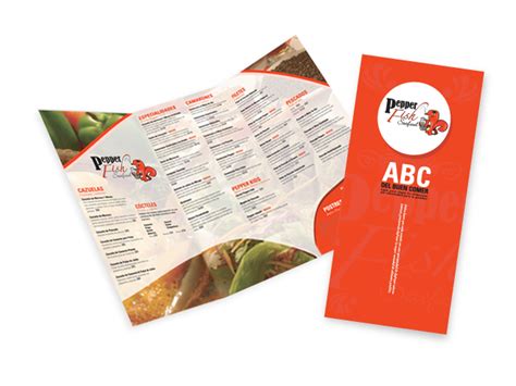 Portafolio Editorial: Menú Pepper Fish | Vectores