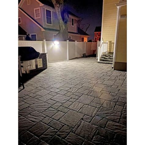 Buy White Solar Powered Motion Activated Outdoor LED Area Spotlight ...