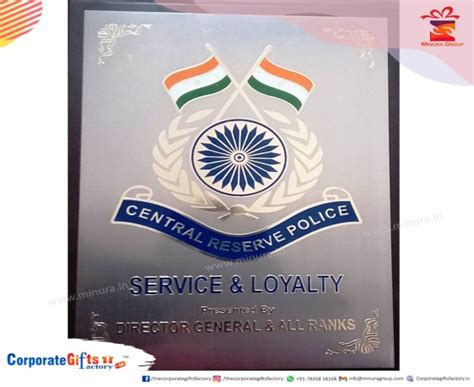 Customized CRPF Retirement & Army Bravery Gallantry Memento MNR.1700.101