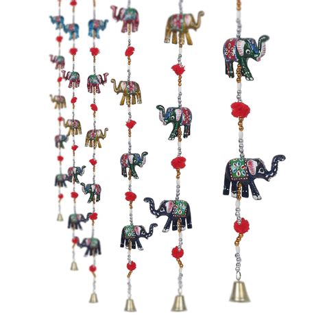 Rajasthani Elephant Door Hanging Home Decor- Set of 2 - eCraftIndia Online
