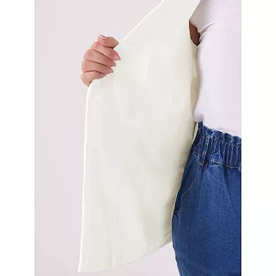 Women's Plus Size Blazers Notch Lapel Double Breasted Long Sleeve ...