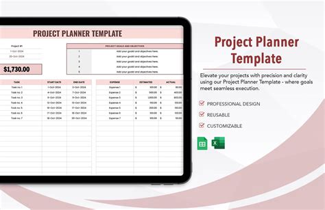 Image result for Project Planner Template