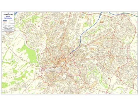 Buy Bristol Postcode - Laminated City Centre Sector Wall 1 Online at ...