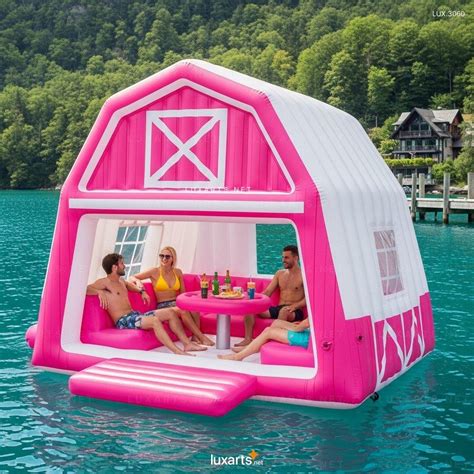 Inflatable Barn Lake Floats – Giant Floating Play Center for Lakes ...