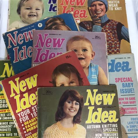 1960s/1970s Australian New Idea magazine x8(s)