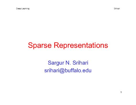 Sparse Representations: Regularization Strategies and Methods (7.10 ...