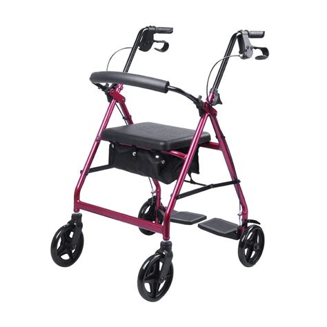 Buy Rollator Walker Heavy Duty Rollator Walker with Seat Folding ...