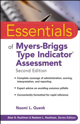 Essentials of Myers-Briggs Type Indicator Assessment (Essentials of ...