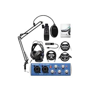 PreSonus AudioBox 96 Studio Hardware/Software Recording Kit Bundle with ...