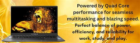 Ultimus Pentium Quad Core Laptop|Dual Storage eMMC+SSD Expandable~1TB|1 ...