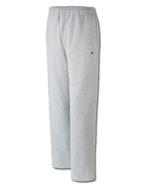 Champion Men's Double Dry Eco Fleece Open Bottom Sweatpants with ...