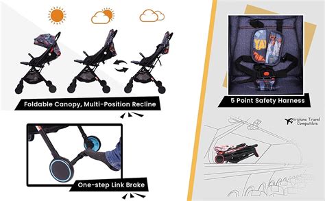 Buy R for Rabbit Pocket Stroller Lite Stroller for Kids | Portable ...