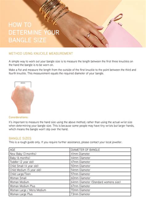 Image result for Bangle Size Guide