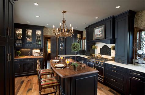 Black Kitchen Cabinets With Wood Countertop – Kitchen Info