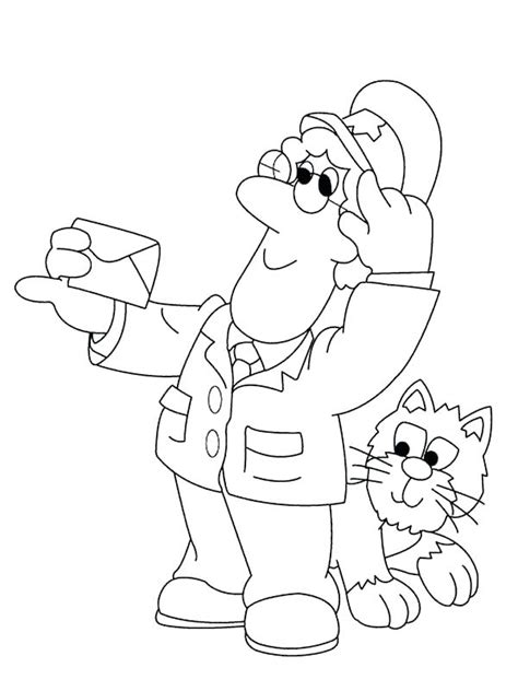 Postman Colouring Pages 的图像结果