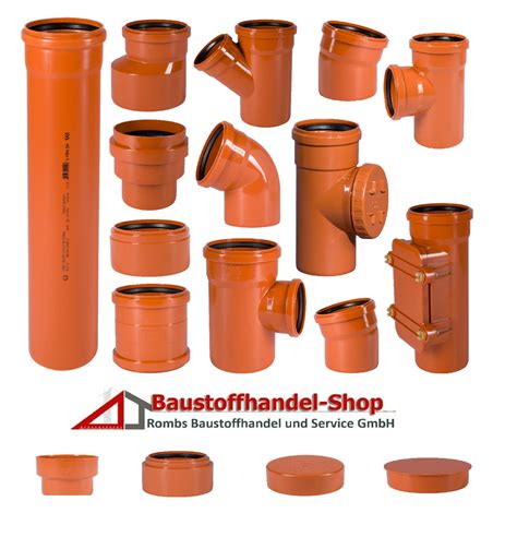 KG Rohr Kanalrohr Abzweig Muffe Kappe Abflussrohr Ostendorf SN4 DN 110 ...