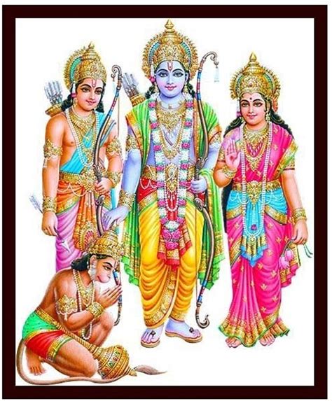 Lord Rama Sita and Lakshmana 1 Canvas Art - Religious posters in India ...