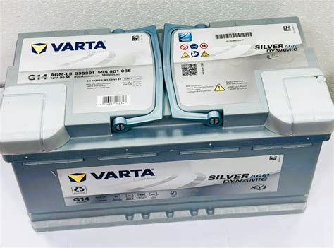 VARTA BATTERY-595901085-AGM95-G14-95AH AGM- CAR START STOP AGM BATTERY ...