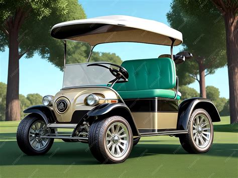 Premium Photo | Detailed illustration of a stylish vintage retro golf ...