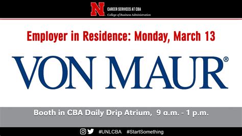 Monday, March 13 | Von Maur | Announce | University of Nebraska-Lincoln