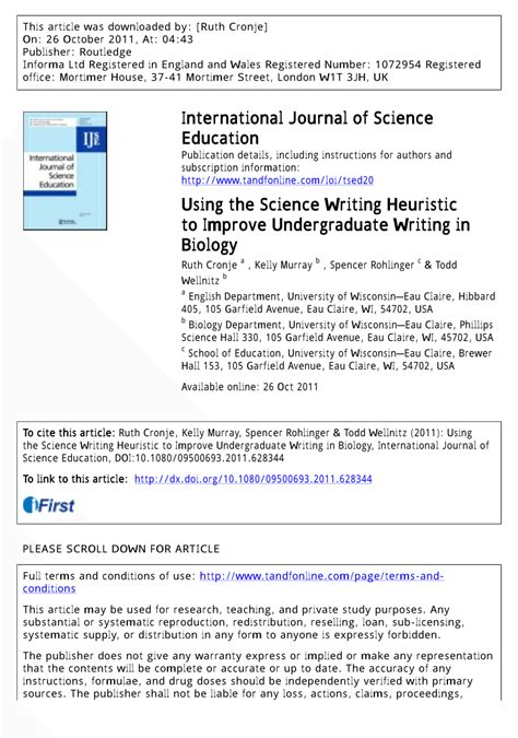 Image result for Science Feature Writing Structure