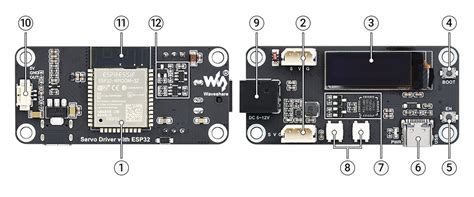ESP32 Servo Driver Expansion Board, Built-In WiFi and Bluetooth ...