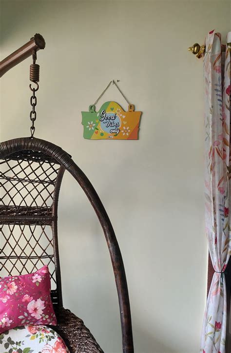 Indigifts Abstract Welcome Sign Board for Home Good Vibes Only Printed ...