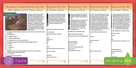 Reading Comprehension Digital Form - to support the teaching of ...