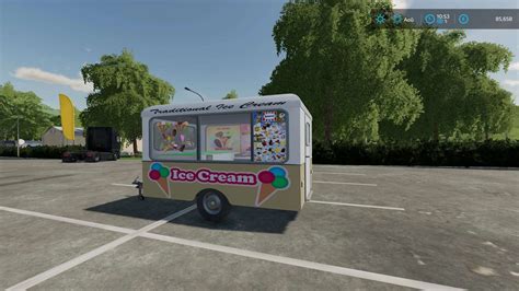 Mod - Ice cream trailer v1.0 FS22 • FarmingSimulator.app