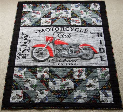 Motorcycle Quilt Pattern 的图像结果