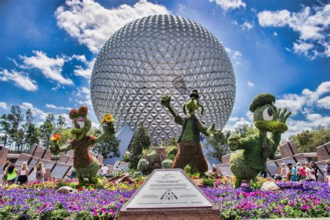 Download Epcot Center Topiary Disney Characters Wallpaper | Wallpapers.com