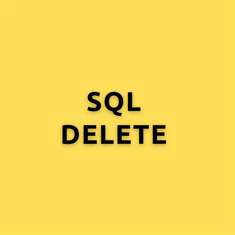 Image result for Delete SQL Code